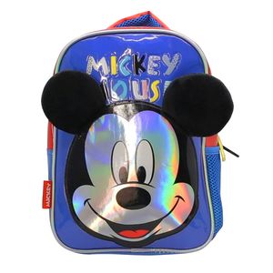 Mochila Mickey Mouse Escolar Con Relieve Orejas Disney